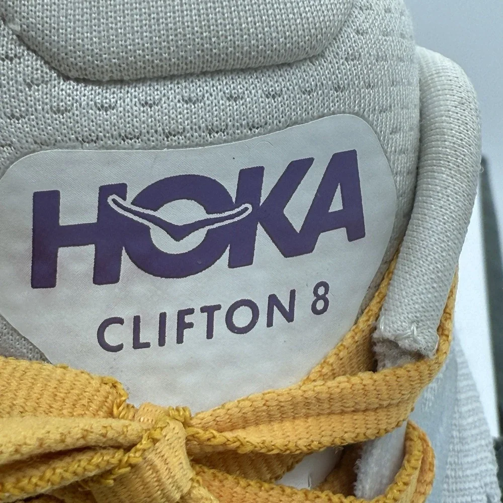 Hoka One One Clifton 8 Women's Running Shoes‎ Sz 9.5B F27221L White